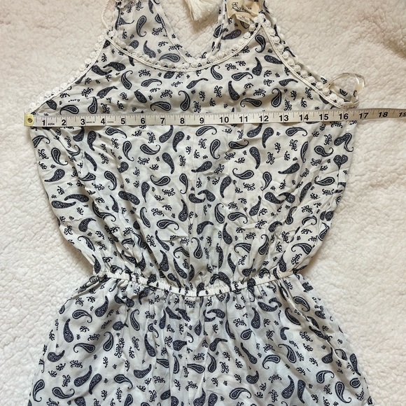 Exist romper ruffle hem pockets tassle tie back - Picture 6 of 7